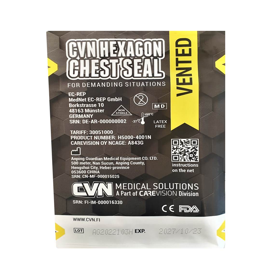 CVN HEXAGON CHEST SEAL