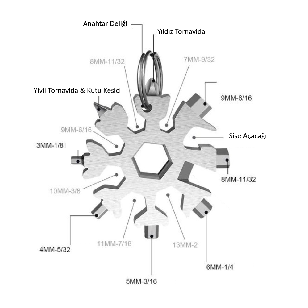 Multi-Purpose Snowflake Screwdriver Set