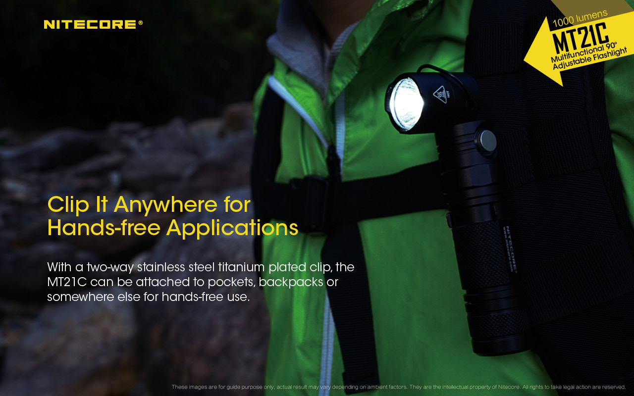 Nitecore MT21C 90° Angled Professional LED Flashlight